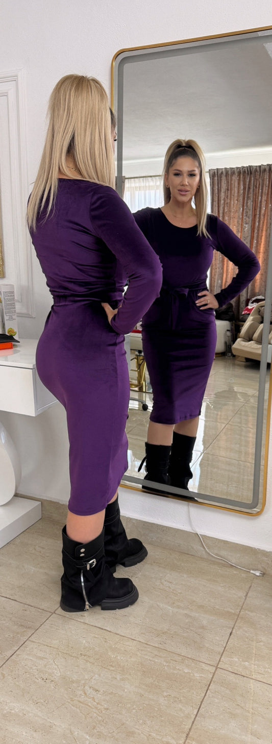 Rochie din Catifea Elastica - MOV