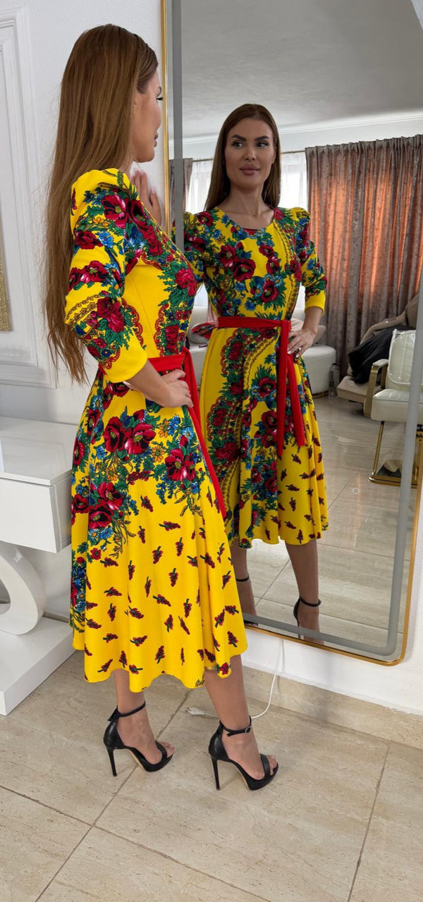 Rochie imprimeu traditional