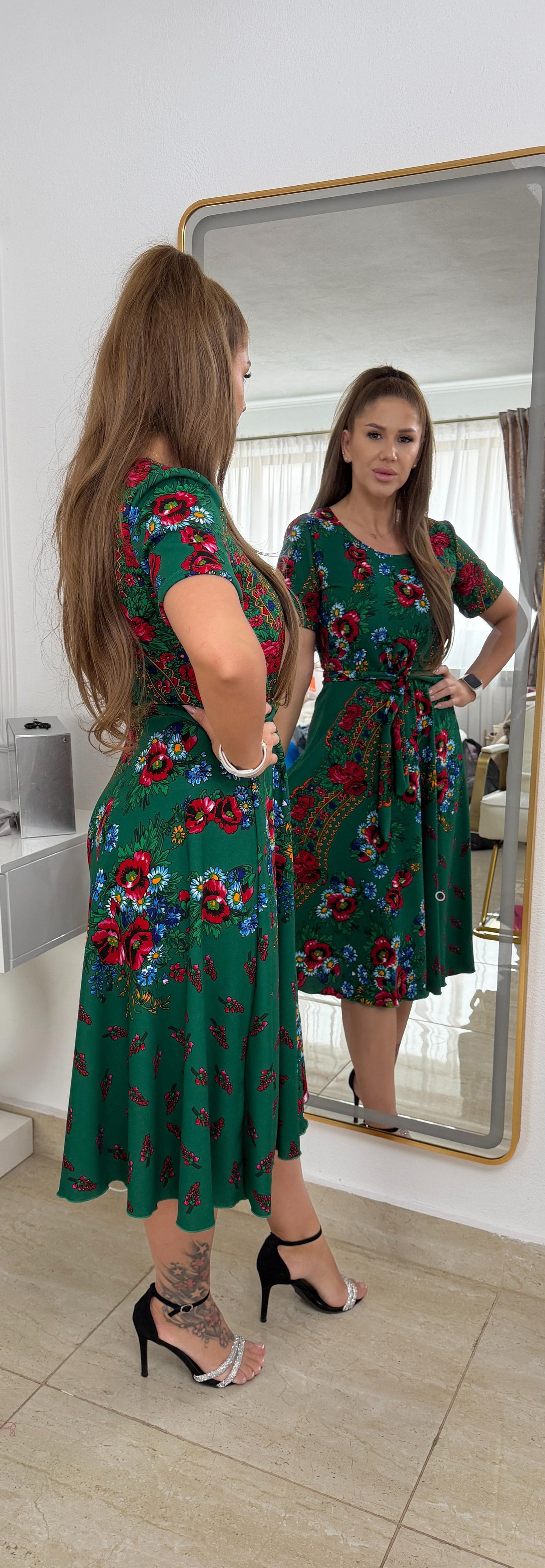 (Copy) Rochie imprimeu traditional